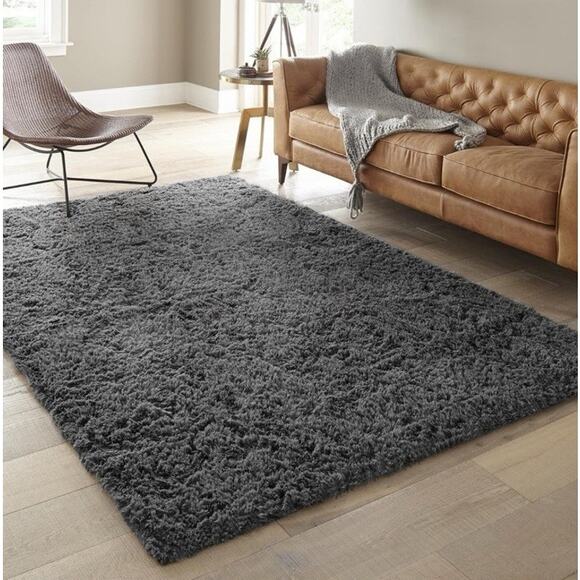 6x9 Area Rugs for Living Room, Large Big Grey Fluffy Shag Fuzzy Plush Soft Ca... - Picture 5 of 8